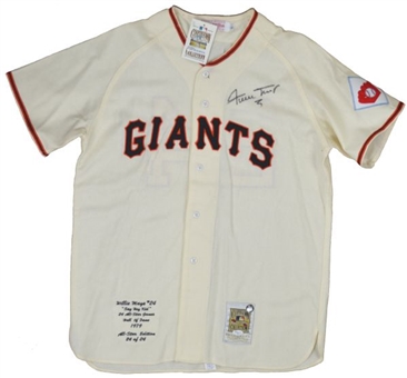 Willie Mays Autographed Giants Jersey Mitchell & Ness Jersey